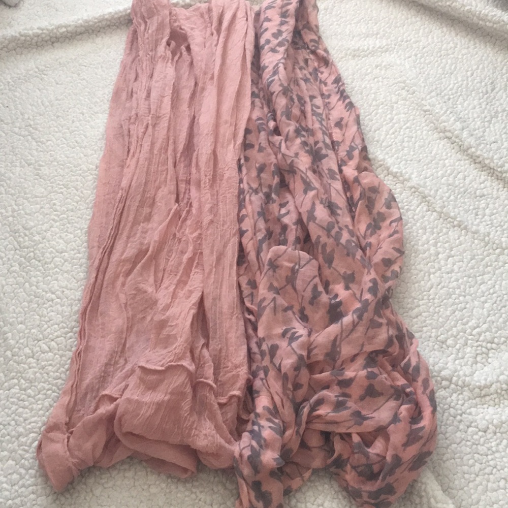 Blush colored INFINITY scarves ~Two pack~